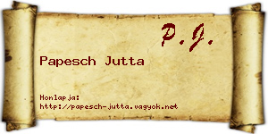 Papesch Jutta névjegykártya